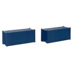Faller 182054 20 Container, blau, 2er-Set Spur H0