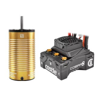 Castle Creations CC-010-0172-04 COBRA-8-Sensored-Sensorless + 1515-2200KV Motor Limited Edition