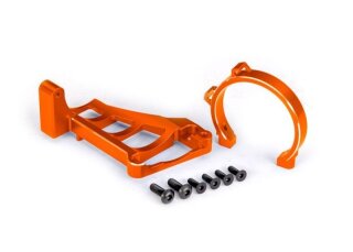 Traxxas 10262-ORNG Motorhalter orange Alu für 3483