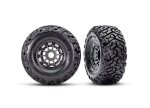 Traxxas 10272-GRAY Maxx SC Reifen belted auf Felgen grau...