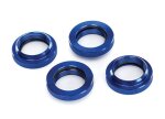 Traxxas 7767 GTX Einstell-Federhalter Aluminium blau (4)