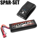 LiPo-Starter-Kit: Toolkit Balancer-Lader + 4200mah 2S...