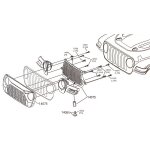 Absima 1230721 Frontgrill mit Verschlussschraube Sherpa CR3.4