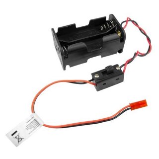 Yuki Model 600074A Batterie Box 4 x AA JST BEC mit Schalter