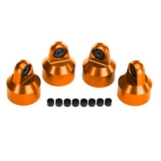 Traxxas 7764-ORNG GTX Dämpfer-Kappen Aluminium orange (4) X-Maxx, XRT