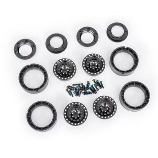 Traxxas 9881 Felgen, 1.0 6061-T6 aluminum (Schwarz Eloxiert)