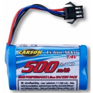 Carson 608293 Akku 7,4V 500mAh Li-Ion JST 500608293