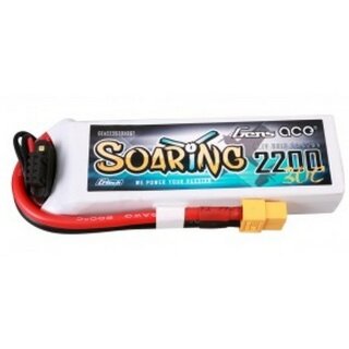 Gens ace G-Tech Soaring 2200mAh 11,1V 30C 3S1P Lipo Akku XT60 GEA223S30X6GT