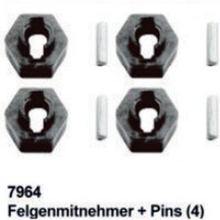 DF-Models 7964 Felgenmitnehmer + Pins (4) DF-4XS