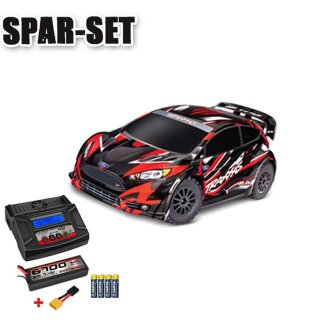 Traxxas 74154-4 Ford Fiesta ST Rally 1:10 4WD TQ BL-2S - RTR Set Rot