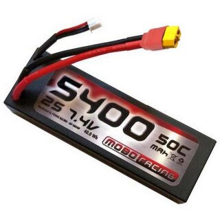 mobo-racing LiPo-Akku 2S 7,4V 5400mAh 50C XT60 Power Racing XT-60