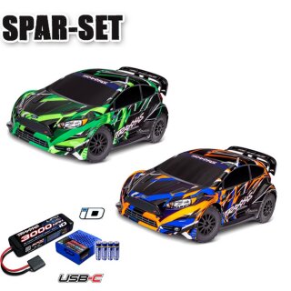 Traxxas 74276-4 Ford Fiesta ST Rally VXL brushless 1:10 RTR - 2S Set