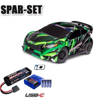 Traxxas 74276-4 Ford Fiesta ST Rally VXL brushless 1:10 RTR - 2S Set Grün