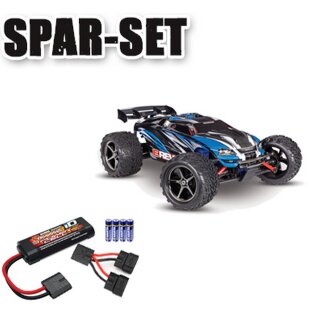 Traxxas 71054-8 E-Revo 1:16 brushed Monster-Truck RTR - Spar Set inkl extra Akku
