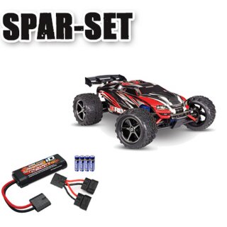 Traxxas 71054-8 E-Revo 1:16 brushed Monster-Truck RTR - Spar Set inkl extra Akku