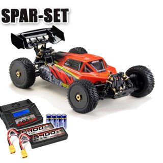 Absima 13100 1:8 Buggy "STOKE V2" 4S RTR - Komplettset Rot