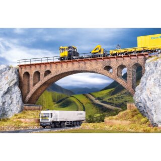 Vollmer 42549 H0 Mauersteinbrücke, gerade