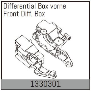 Absima 1330301 Differential Box vorne
