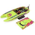 ProBoat PRB08049T1 Blackjack V2 Catamaran Brushless: RTR, Heat Wave Visual