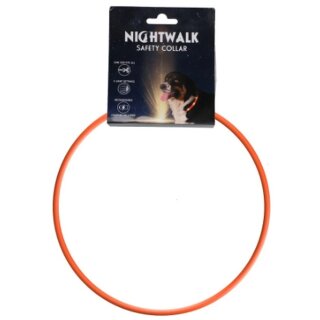 Nightwalk leuchtendes Halsband Orange