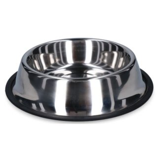 Anti-Rutsch Speise- & Trinkschale Edelstahl 300ml Ø15cm für Hunde