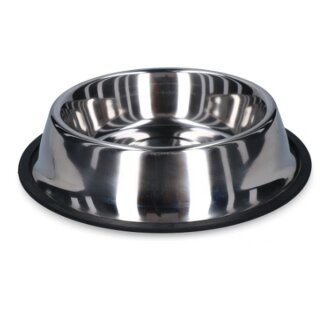 Anti-Rutsch Speise- & Trinkschale Edelstahl 700ml Ø21cm für Hunde