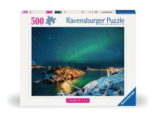 Ravensburger 00845 Nordlichter in Tromsø, Norwegen 500 Teile Puzzle