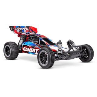 Traxxas 24254-8 Bandit 1:10 2WD Buggy RTR Brushed rot inkl. Akku und Lader
