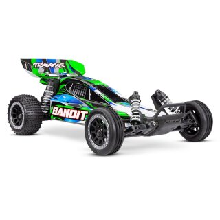 Traxxas 24254-8 Bandit 1:10 2WD Buggy RTR Brushed grün inkl. Akku und Lader