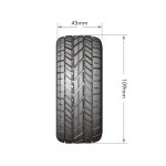 LOUISE LOUT3228VB SC-Rocket Reifen M supersoft/Felge schwarz 12/14/17mm (2)