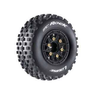 LOUISE LOUT3229SB SC-Rock Reifen soft auf Felge schwarz 12/14/17 mm (2)