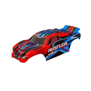 Traxxas TRX3734-RED Karosserie Rustler rot clipless