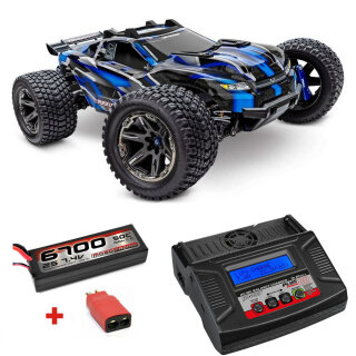 Traxxas 67097-4 Rustler Ultimate 4x4 VXL Stadium Truck Brushless-blau Spar Set 2