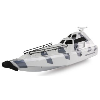 Amewi 26111 Black Turbo Militärboot mit Jetantrieb 420mm RTR camouflage-grau