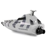 Amewi 26111 Black Turbo Militärboot mit Jetantrieb 420mm RTR camouflage-grau