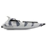 Amewi 26111 Black Turbo Militärboot mit Jetantrieb 420mm RTR camouflage-grau