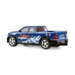 Amewi 22680 1:64 RC Pickup Die Cast mit Wohnwagenanhänger RTR blau mit Licht