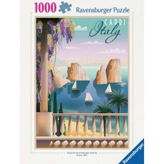 Ravensburger 01209 Puzzle Postkarte aus Capri Teileanzahl: 1000