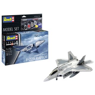 Revell 63858 1:72 Model Set Lockheed Martin F-22A Raptor