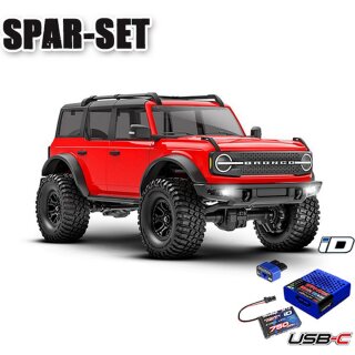 Traxxas 97074-1 TRX-4M Ford Bronco 4x4 RTR 1:18 4WD - Starter-Set rot