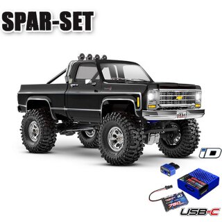 Traxxas 97064-1 TRX-4M Chevy K10 4x4 RTR  1:18 Starter-Set schwarz