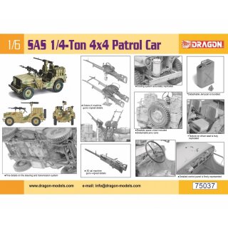 Dragon 75037 1:6 SAS 1/4-Ton 4x4 Patrol Car 540075037