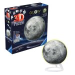 Ravensburger 11586 Der Mond - Glow-in-the-Dark 3D Puzzle Ball 72 Teile