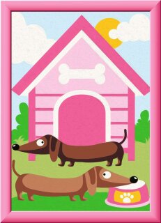 Ravensburger 23954 Charmante Dackel Malen nach Zahlen