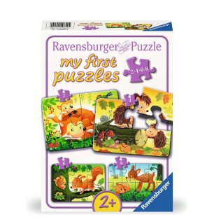 Ravensburger 00854 Kleine Tierfamilien Puzzle 2, 4, 6, 8 Teile