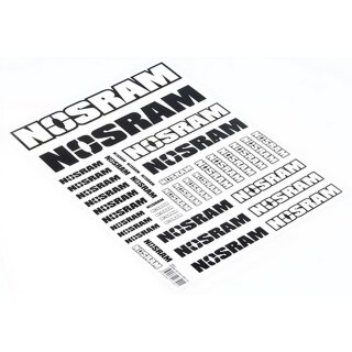 LRP 92421 NOSRAM Logo Decal Sheet 2 XL Größe A4