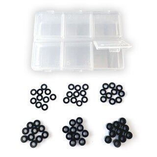 H-Speed HSPX061 Alu Unterlegscheiben Set schwarz (60)