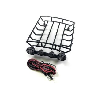 Absima 2320139 Metal Dachträger inkl. LED Set 130mm