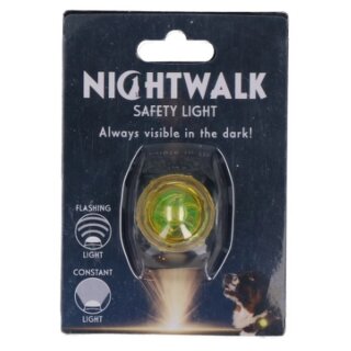 Nightwalk leuchtendes Halsband Gelb