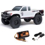 Axial AXI-1219T1 1:24 SCX24 BaseCamp 4WD RockCrawler Brushed RTR Akku/Lader Weiß